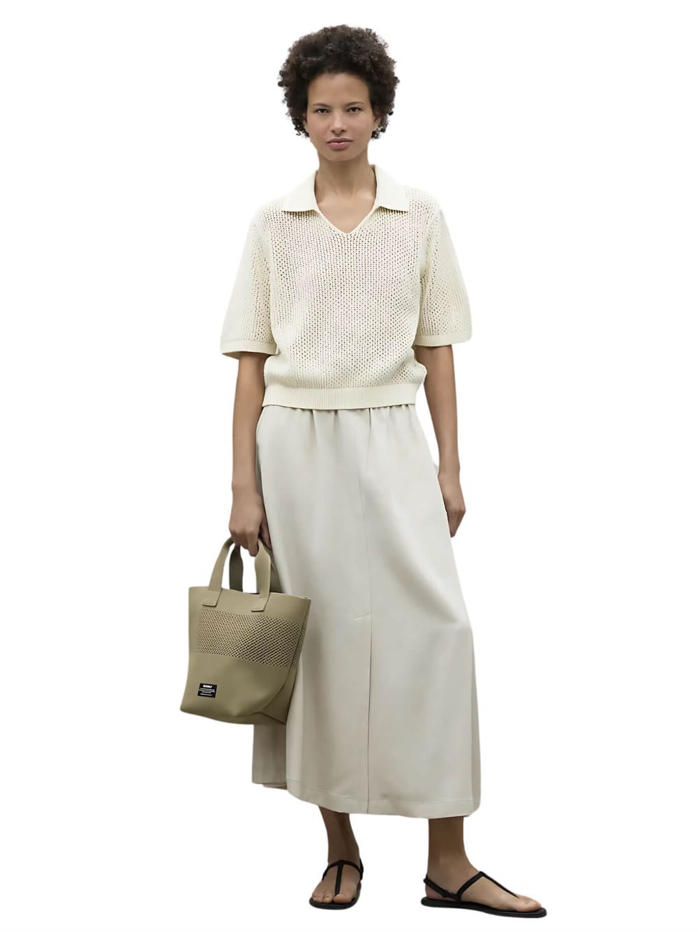 Ecoalf Argan Knit Ecru Ecru Frontal