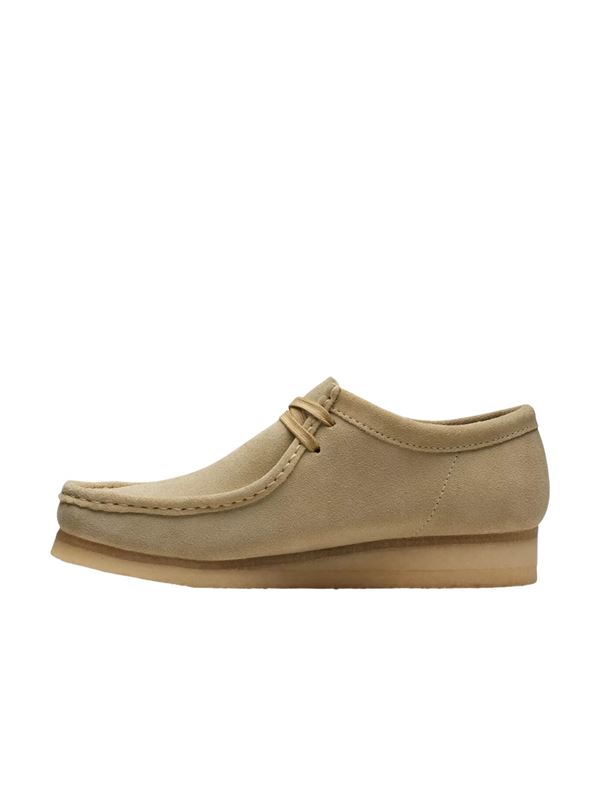 Clarks Scarpe Uomo Wallabee Acero Lato Sinistro