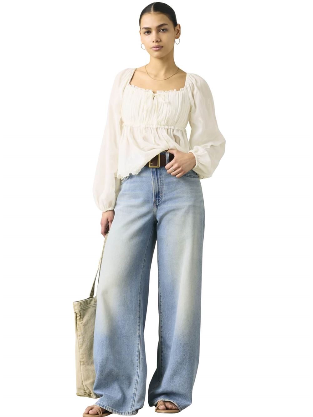 Levi’s Jeans XL Straight Lightweight Blu  Gamble Time Frontale Intera