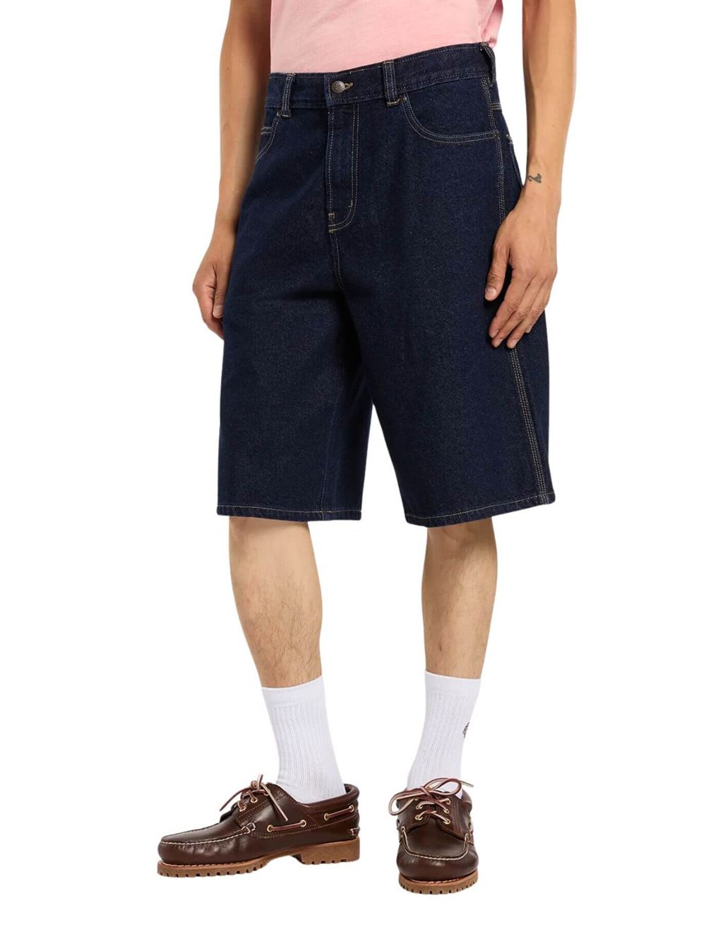 Dickies Shorts 958 13-Inch Loose Blu Denim Lavato Lato