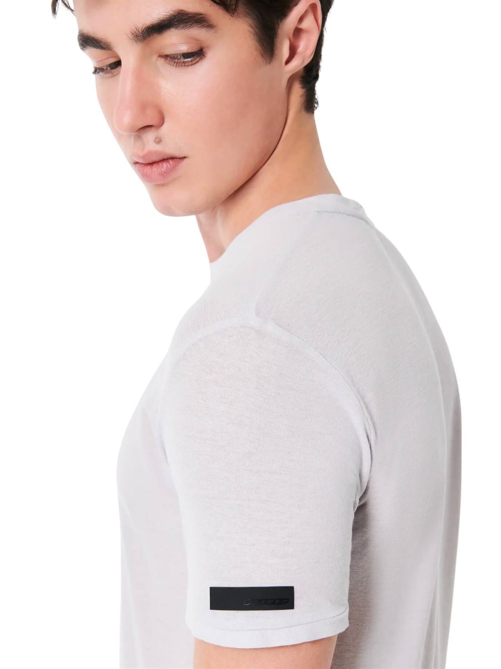 RRD T-shirt Crepe Shirty Grigio Chiaro Dettaglio