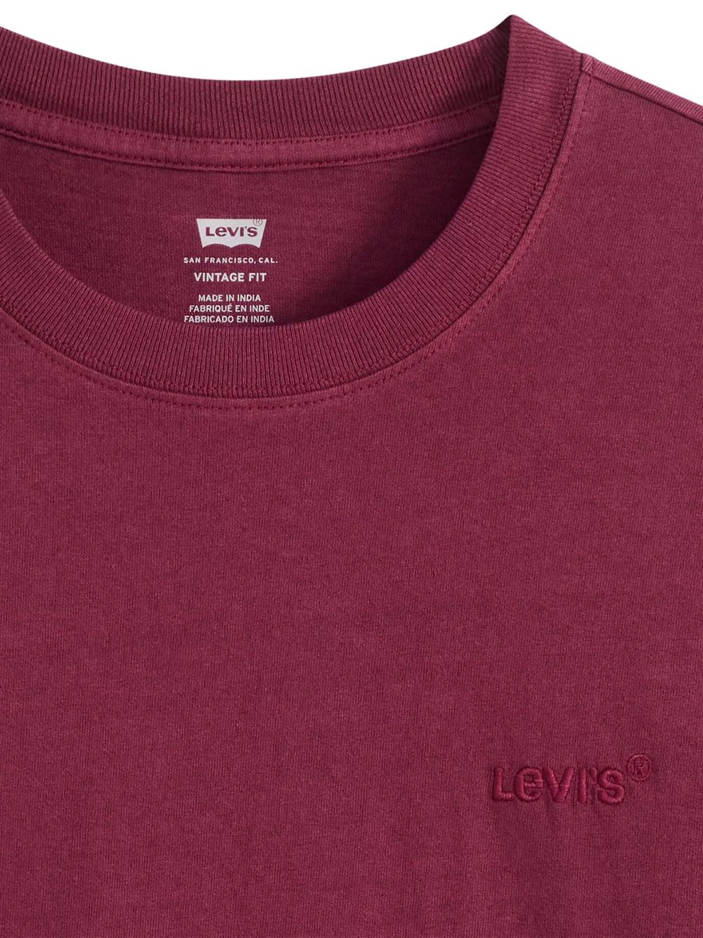 Levi's T-shirt Red Tab Vintage Tawny Port Logo