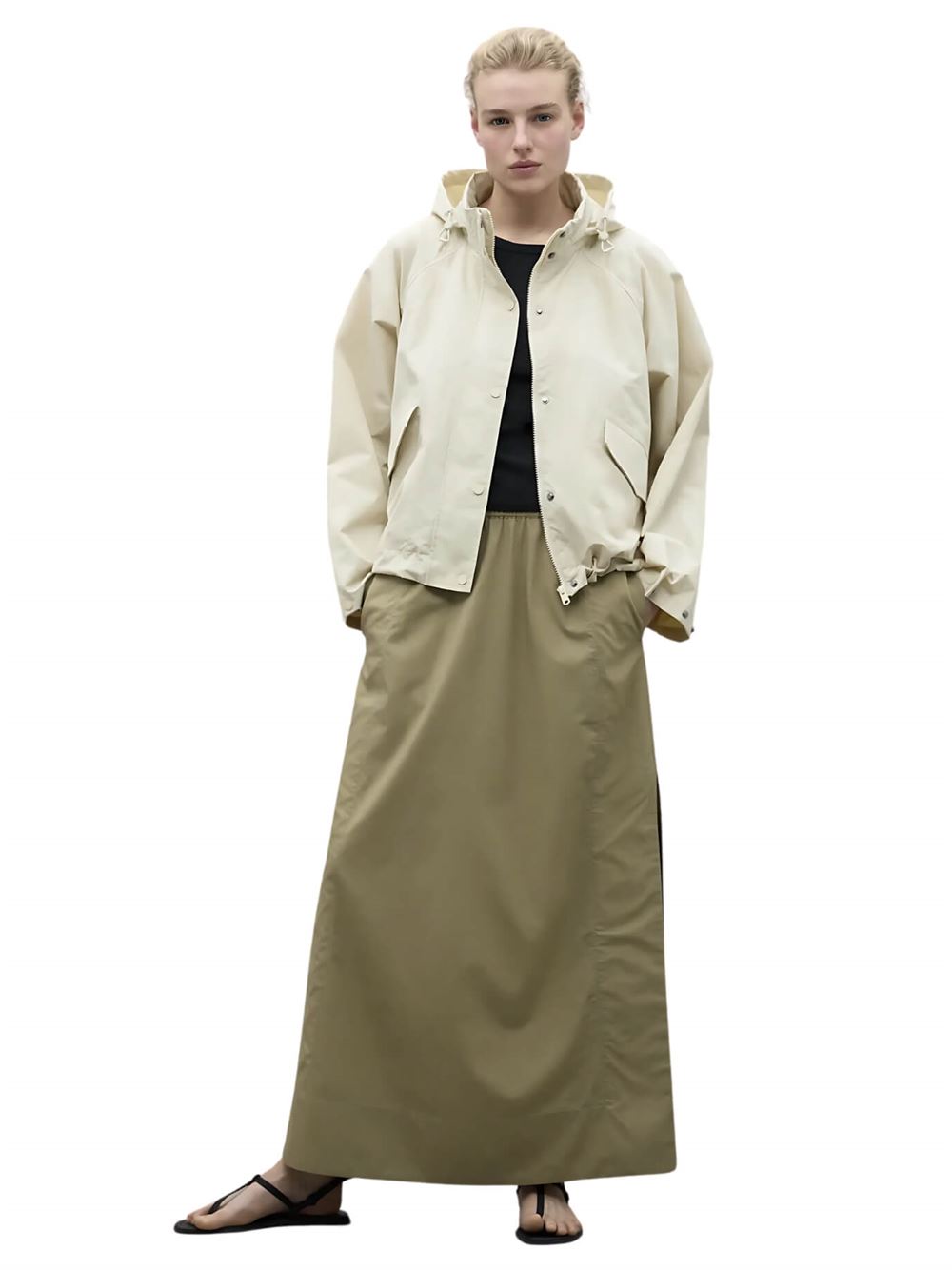 Ecoalf Belumut Jacket Beige Frontal