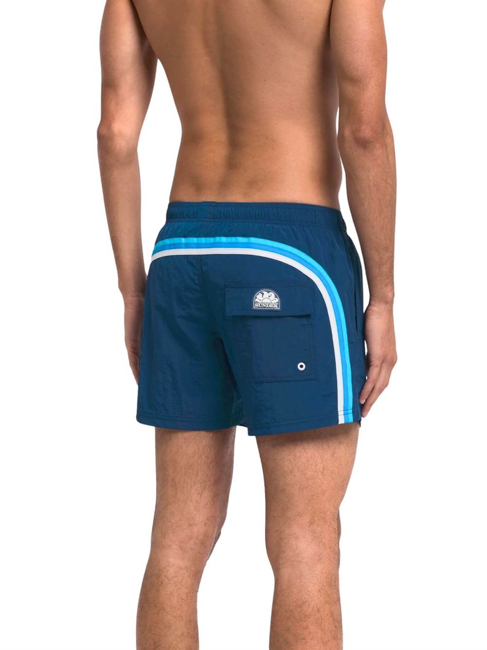 Sundek Crinkled Swim Trunks Storm Back
