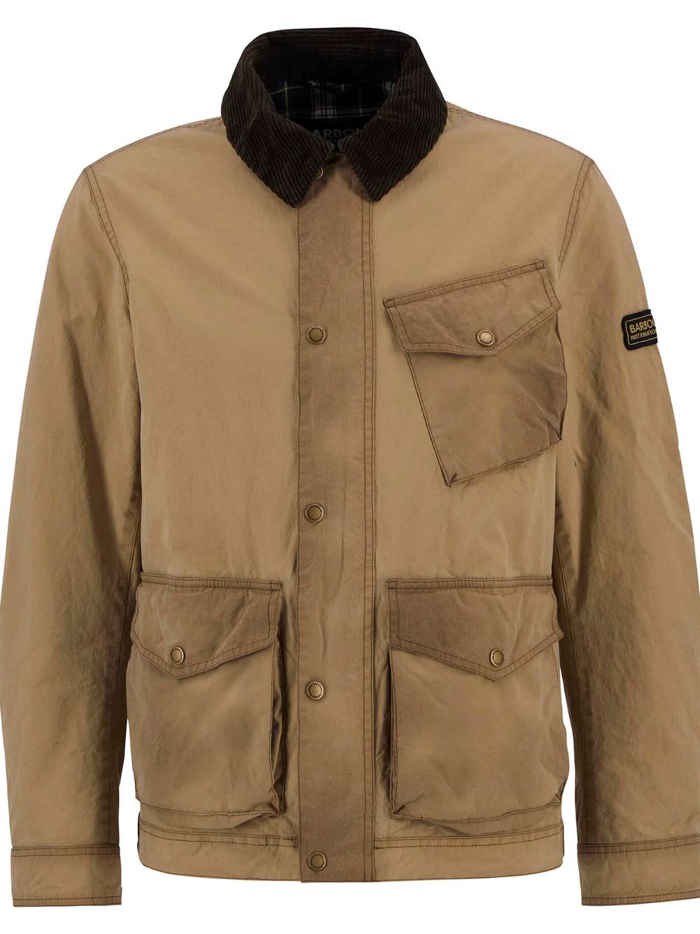 Barbour International Drifter Waxed Jacket Sand
