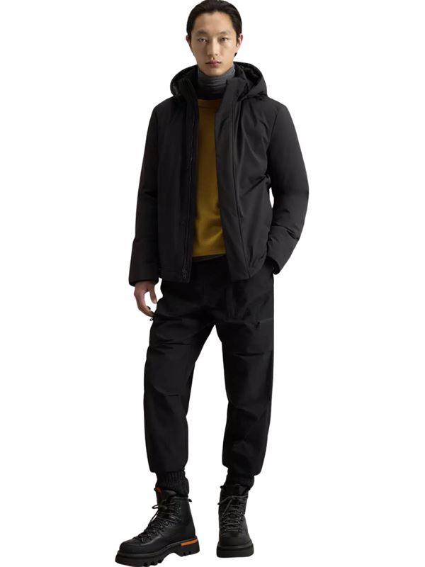 Woolrich Stretch Jacket Black Frontal