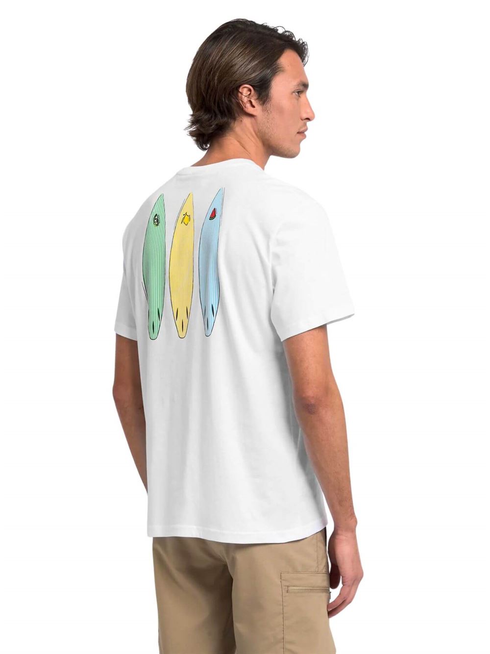 Sundek Tidal Surfer Print T-Shirt White Detail