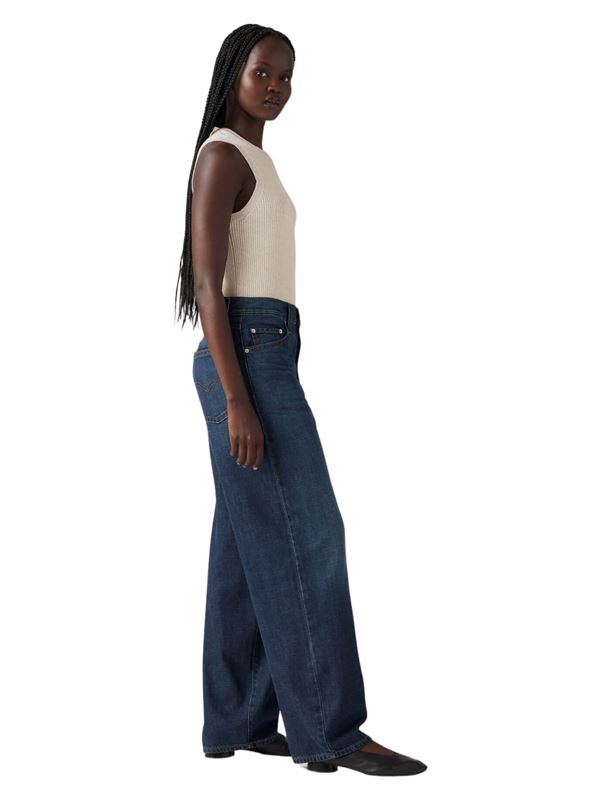 Levi’s Jeans Baggy Dad Lino + Denim Blu Do You Mind Lato