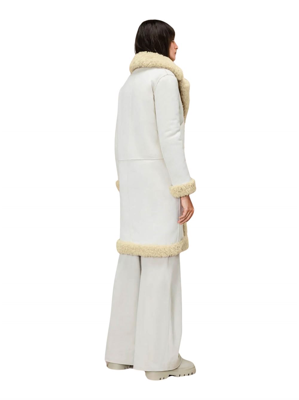 RRD Lamb Coat Wom Jkt Beige Back