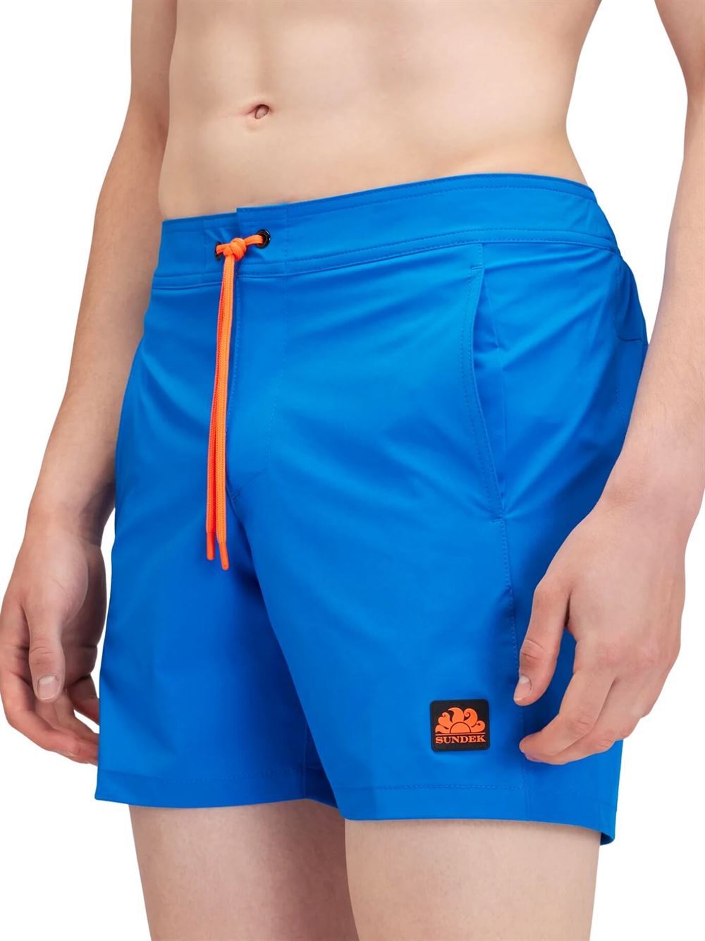 Sundek Costume Medio Stretch Blu Navy Laterale