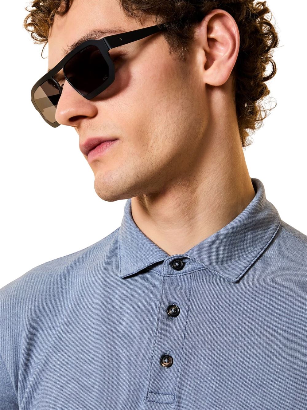 RRD Polo Doticon Blu Dettaglio