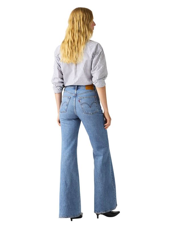 Levi's Ribcage Bell Jeans Next Saturday No Crease Blue Back