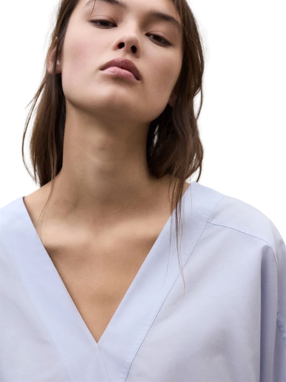 Ecoalf Camicia Pia Blu Cielo Dettaglio