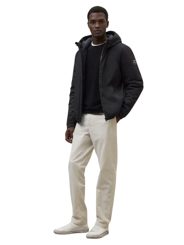Ecoalf Cartes Jacket Black Frontal