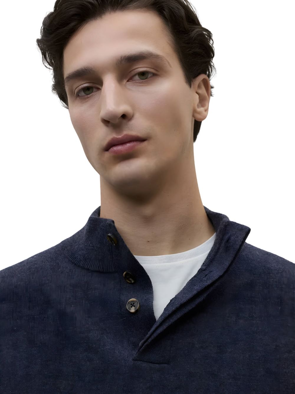 Ecoalf Cordia Knit Navy Detail