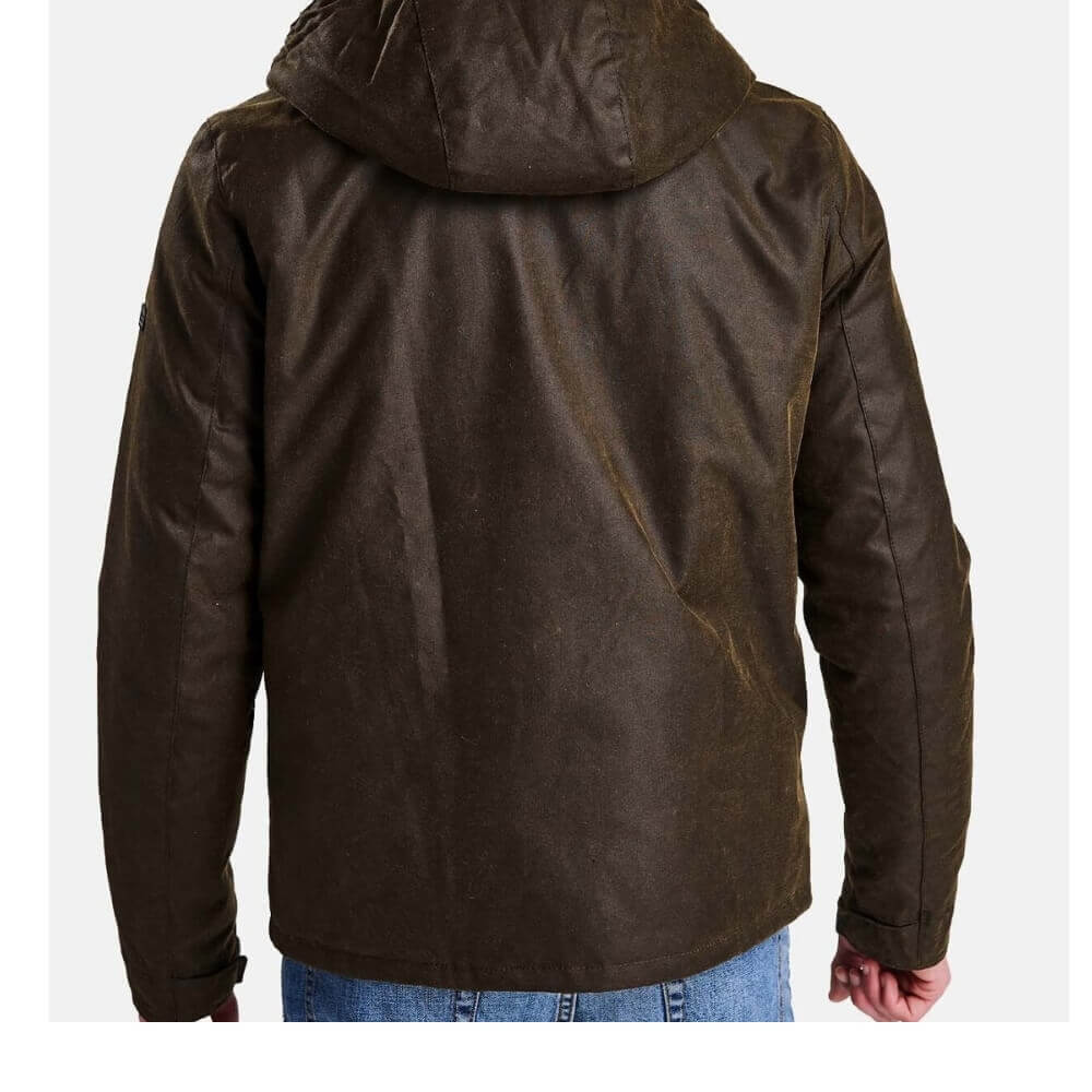 Barbour International Giacca Cerata Kevlar Verde Oliva Retro