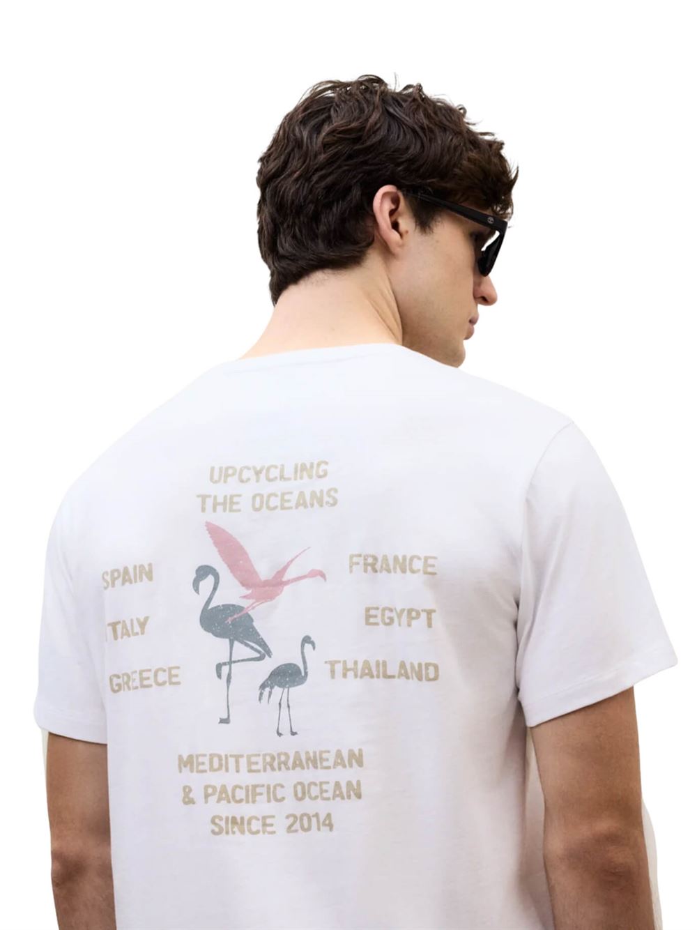 Ecoalf T-shirt Flam Bianco Retro
