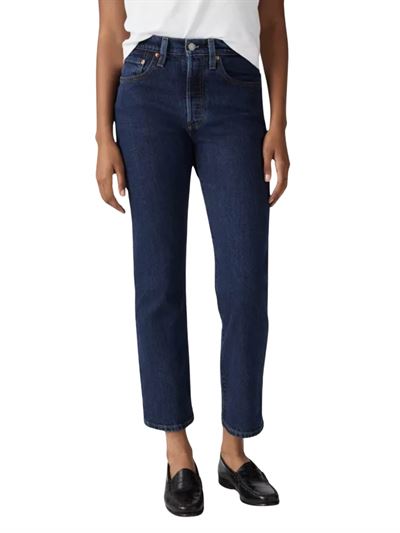 Levi’s Jeans 501® Crop Blu Salsa Stonewash Frontale