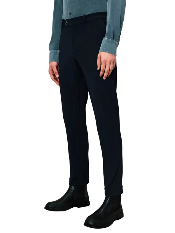 RRD Winter Chino Pant Blue Black Front