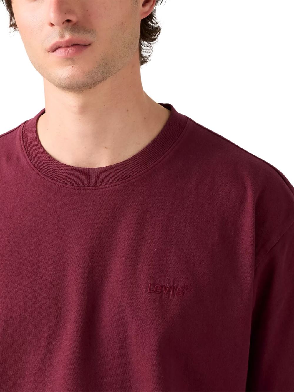 Levi's T-shirt Red Tab Vintage Tawny Port Dettaglio