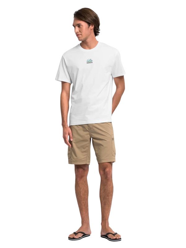Sundek Tidal Surfer Print T-Shirt White Frontal