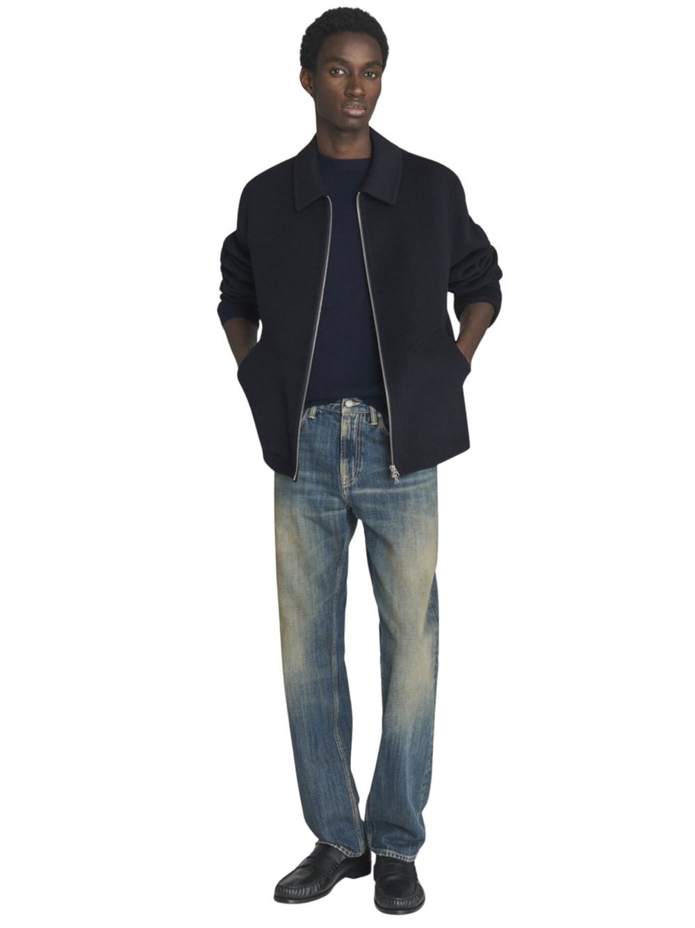 Roy Roger's Giacca Rubin Blu Navy Frontale Intera