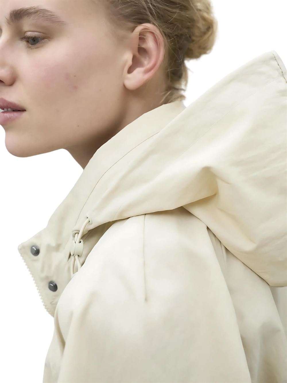 Ecoalf Belumut Jacket Beige Detail
