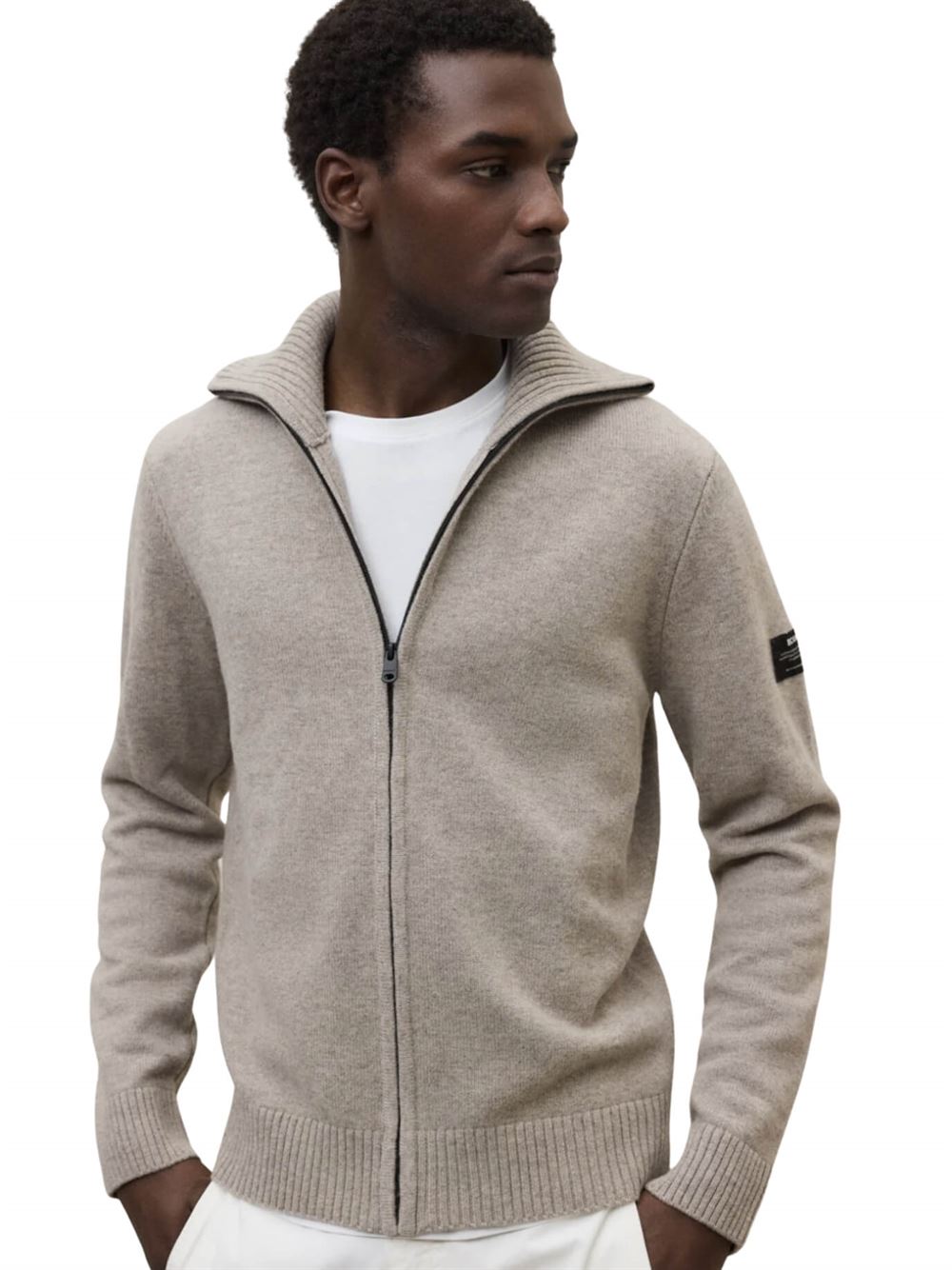 Ecoalf Sasa Knit Beige Front