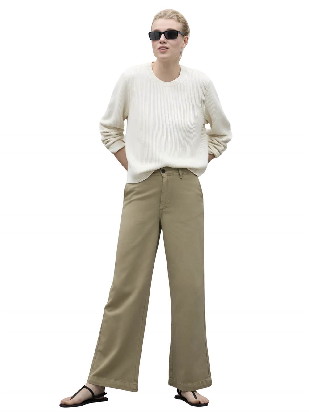 Ecoalf Inga Knit White Frontal