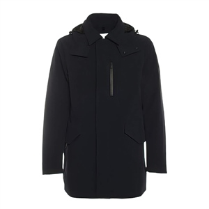 Woolrich-Cappotto-Piumino-Barrow-Mac-Soft-Shell-Coat-nero-frontale