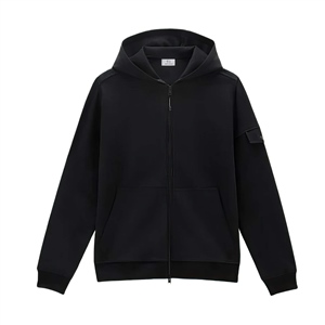 Woolrich-Felpa-Light-Fleece-Full-Zip-Hoodie-frontale