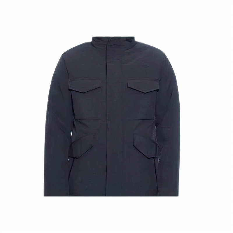 Woolrich-Giacca-uomo-multitasche-Soft-Shell-Field-Jacket-nero-frontale