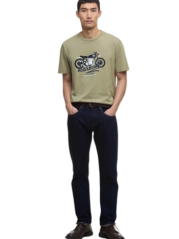 Barbour-International-T-shirt-Stonebridge-Verde-Oliva-Frontale-Intera