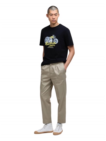 Barbour-International-T-shirt-Stonebridge-Nero-Frontale-Intera