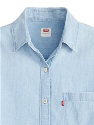 Levis-Camicia-Harlie-Boyfriend-Blu-Where-Is-She-Etichetta