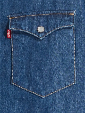 Levis-Camicia-Standard-Western-Barstow-Blu-Lower-Haight-Dettaglio