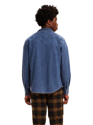 Levis-Camicia-Standard-Western-Barstow-Blu-Lower-Haight-Retro