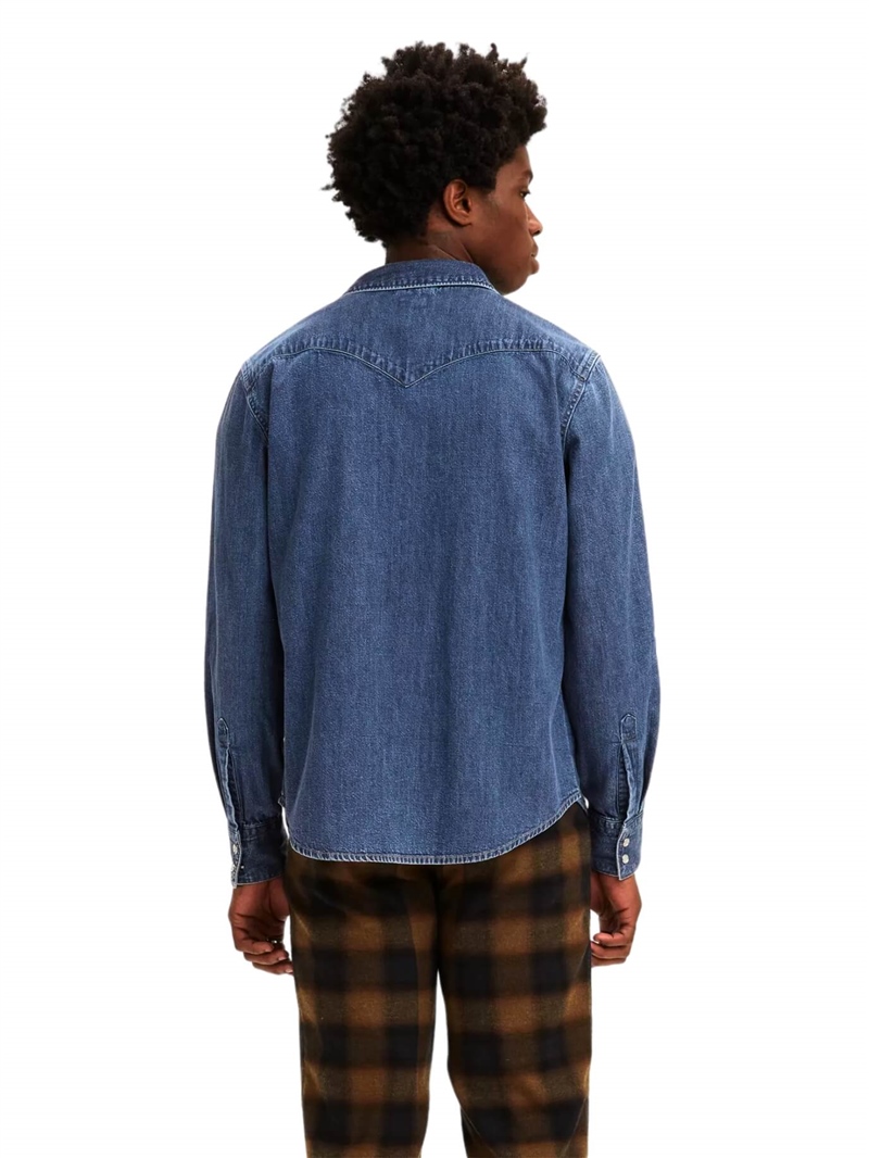 Levis-Camicia-Standard-Western-Barstow-Blu-Lower-Haight-Retro