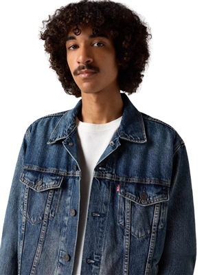 Levis-Giacca-Trucker-Blu-Broadway-Dettaglio