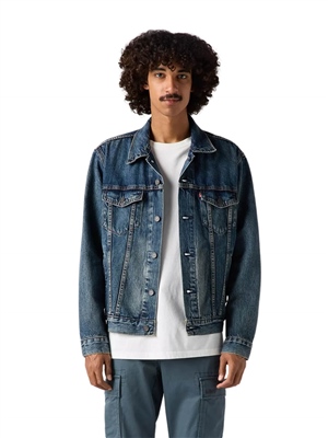 Levis-Giacca-Trucker-Blu-Broadway-Frontale
