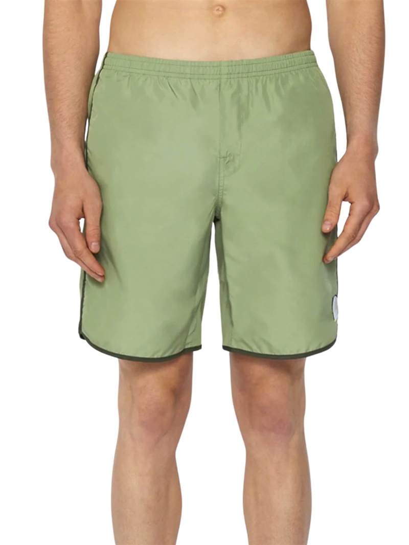 Sundek-Costume-da-Bagno-Lungo-Light-Poly-Verde-Scuro-Frontale