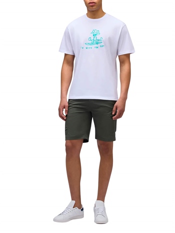 Sundek-T-shirt-Go-With-The-Flow-Bianco-Frontale-Intera
