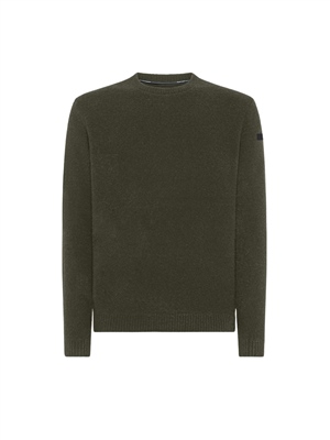 RRD-Maglia-Bouclè-Round-Knit-Verde-Militare