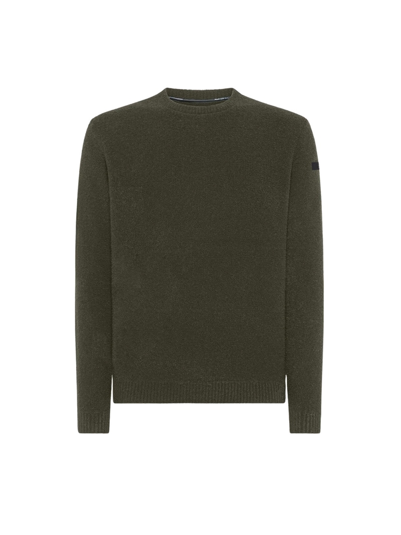 RRD-Maglia-Bouclè-Round-Knit-Verde-Militare