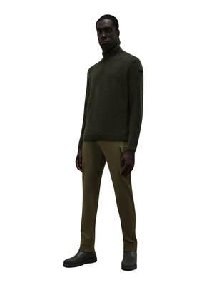 RRD-Maglia-Bouclè-Turtleneck-Knit-Verde-Militare-Frontale-Intera
