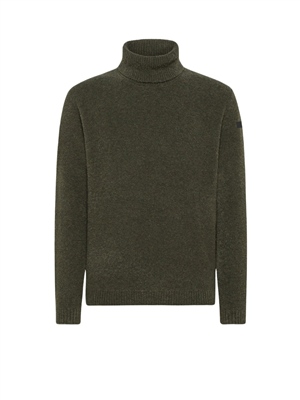 RRD-Maglia-Bouclè-Turtleneck-Knit-Verde-Militare
