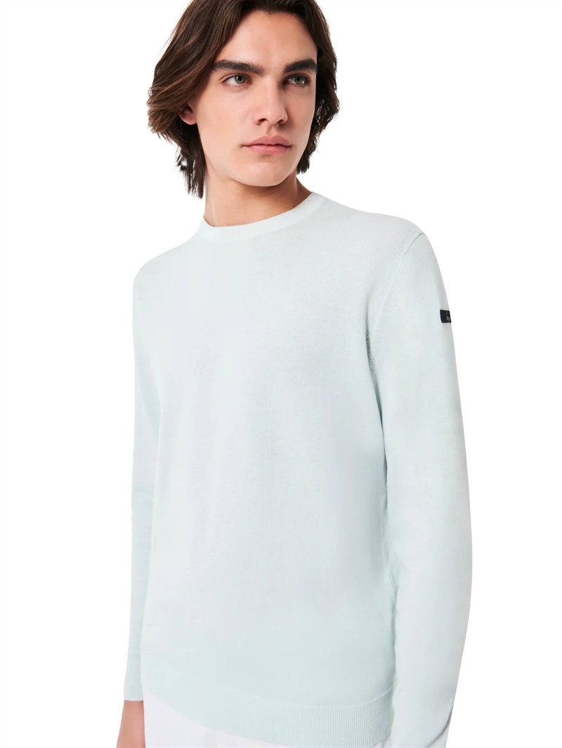 RRD-Maglia-Cottonissimo-Round-Knit-Blu-Chiaro-Frontale