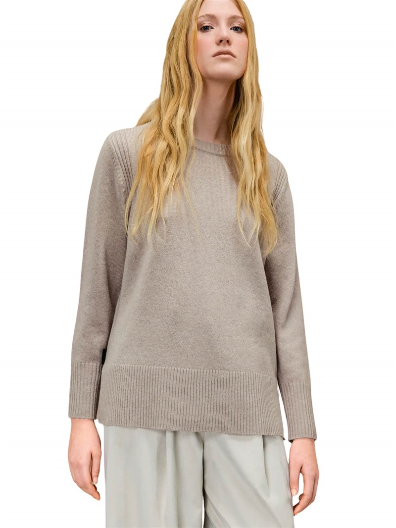 RRD-Maglia-Furbi-Wool-Round-Wom-Knit-Beige-Frontale