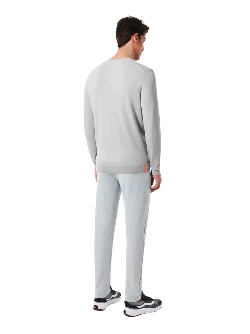 RRD-Maglia-Maxell-Round-Knit-Grigio-Chiaro-Retro