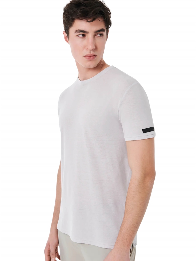 RRD-T-shirt-Crepe-Shirty-Grigio-Chiaro-Frontale